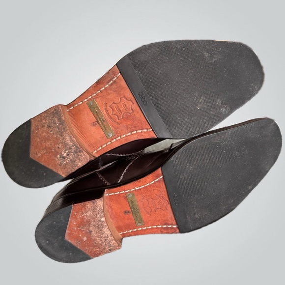 Etiqueta Negra Dark Brown Leather Boots - Size 8 Mens - Picture 5 of 5